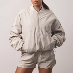 Survêtements d'hiver pour femmes en gros, coupe régulière, coupe-vent, respirants, en polaire, avec cordon de serrage, pantalons décontractés sportifs - Product Image 2