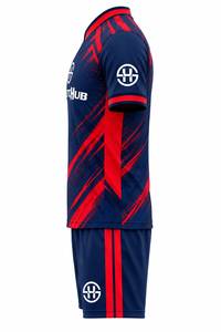 Conjunto Deportivo Unisex, Camiseta con Cuello en V, Manga Corta, Secado Rápido, Transpirable, Poliéster, Diseño Deportivo con Estampado en Degradado de Color - Product Image 3