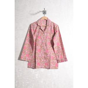 Ensemble de pyjama en coton imprimé floral élégant pour femmes, confortable, respirant, manches longues, vêtements de nuit décontractés de luxe, vêtements de maison - Product Image 3