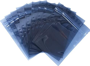 Customizable Antistatic <b>PET</b>/AL/CPP ESD Protection Electronic Components Packaging Bags with Zipper Top Recyclable 70x180mm - Product Image 3