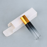 Vente en gros de flacons de parfum en verre à bille de 10 ml, bleu dégradé, vides, rechargeables, portables