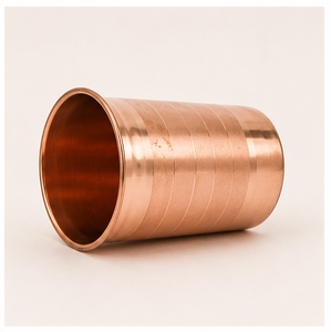 Pure <b>Copper</b> Water Glass Tumbler Eco-Friendly Metal Drinkware with Polished Hammered Design for Home and Office Use - Product Image 2