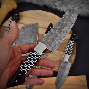 LEGACY BLADES Premium Damascus Chef <b>Knife</b> <b>Set</b> Wooden Handle Handmade Razor <b>Sharp</b> Ambidextrous Kitchen <b>Knives</b> OEM Wholesale - Product Image 2