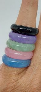 Bague en résine faite à la main avec un design coloré, élégante bague de déclaration pour femme, cadeau artisanal tendance - Product Image 5