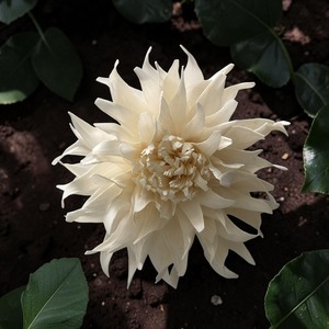 Flores de Madera Sola Blancas Premium Inspiradas en la Dalia, Artesanía Sostenible Hecha a Mano, 8-8.5cm, Aroma para el Hogar, Modelo 001 TH - Product Image 2