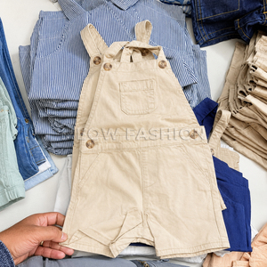 Lot de Combinaisons Courtes pour Enfants Prêt à Expédier – Effet Jean en Coton – Salopettes Courtes pour Tout-Petits – Vêtements d'Été de Boutique pour Enfants – Vente en Gros - Product Image 4