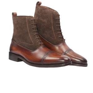 Zapatos de vestir de cuero impermeables suaves de diseño personalizado hechos en la India, comodidad superior alta, aumento de altura ligero para bodas - Product Image 5