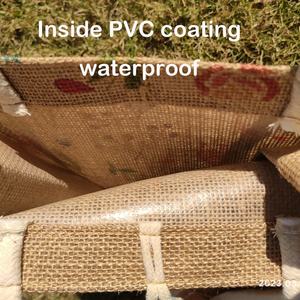 Bolsa de Almacenamiento de Yute Resistente y Duradera con Cierre, Plegable, para Viajes y Uso en la Cocina - Product Image 3