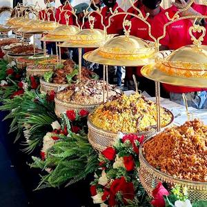 Plato metálico para buffet de hotel de primera calidad, diseñado para uso profesional a largo plazo, bellamente elaborado por KHOOSI OVERSEAS - Product Image 3