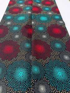 Tissu Coton Ankara Véritable Wax Africain de 6 Yards, Motifs Traditionnels Type Pagne pour la Mode et le Marché du Botswana - Product Image 4