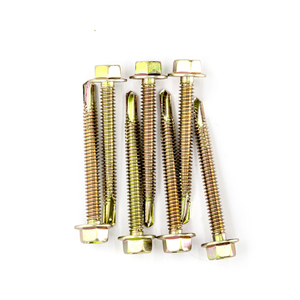 PDC Class 8 Carbon Steel Hex Head Self-Drilling <b>Screw</b> Standard Thread <b>Galvanized</b> Zinc Coating Inch Measurement Customizable - Product Image 4