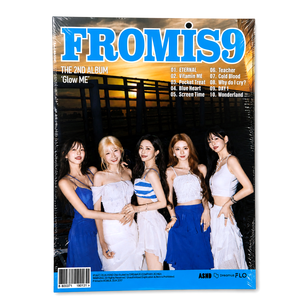 Fromis_9 Glow ME 2nd Album [Versión Sparkling Blue] Photobook de CD con 2 Photocards, Postales de Frutas y Stickers (Vitamin ME) - Música K-Pop Coreana - Product Image 1