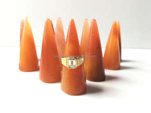 Soporte de anillo de Aventurina al por mayor más vendido Feng Shui piedra preciosa tallada decoración del hogar Popular cristal rojo piedra pieza anillo pantalla - Product Image 3