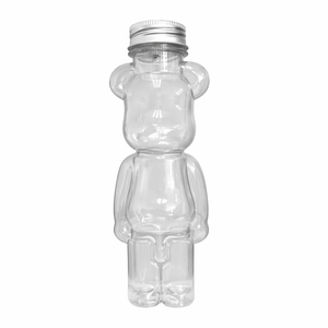 400ml PET Plastic <b>Bear</b> Shape <b>Bottle</b> with Aluminum Twist Cap and Straw Hole for Smoothies and Soda - Product Image 2