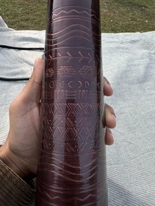 Antique Dark Engraved <b>Copper</b> Bottle With Intricate Design For Home Decor Dining <b>Table</b> And Kitchen Display Use From India - Product Image 2