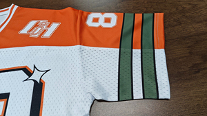 Maillot de football personnalisé à sublimation, col en V, coupe oversize, style vintage streetwear hip-hop, t-shirt ample pour homme - Product Image 3