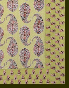 Juego de Sábanas de Algodón King Size Gulmohar Paisley con Estampado a Mano y Fundas de Almohada para Hogar y Hotel - Product Image 4