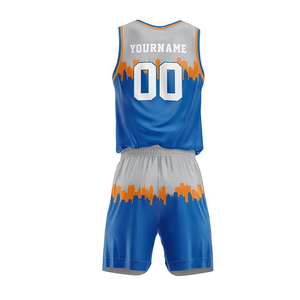 Vêtements de sport personnalisés pour hommes, ensemble maillot et short de basket-ball, respirant, grande taille, vente en gros pour équipes - Product Image 2