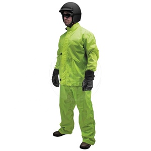 Combinaison de pluie en polyester PVC de haute qualité Ensemble veste et pantalon imperméables unisexe pour la sécurité routière Moto Sport Bike - Product Image 2
