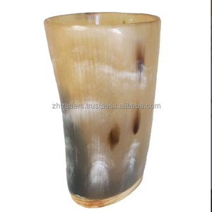 Mug en corne de buffle naturelle fait à la main, style animal, imperméable, personnalisable, technique polie indienne, vente chaude - Product Image 4