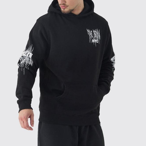 Nuevo Chándal Deportivo para Hombre, 100% Algodón, de Alta Calidad, Forro Polar Grueso, Holgado, Personalizado, Estilo Urbano - Product Image 4