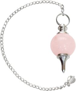 Péndulo de Cuarzo Rosa en Forma de Bola para Compradores Mayoristas de Gemas - Product Image 2