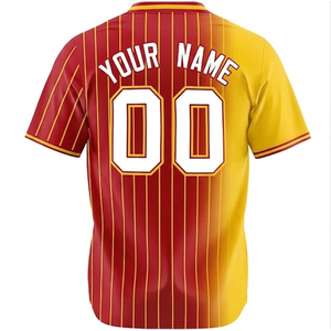 Uniforme de baseball sportif en polyester respirant à 100 %, imprimé sur mesure avec logo, entièrement sublimé, motif écossais sur le devant, grande taille, vente en gros - Product Image 3