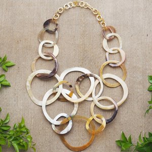 Collares de cuerno gruesos, cadenas hechas a mano, collares de joyería al por mayor, mejor precio, accesorios para mujer - Product Image 1