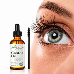 Huiles Naturelles de Natures Natural Oils, Huile de Ricin 2 Oz, Huile Essentielle Pure Pressée à Froid à Partir de Graines pour la Croissance des Cils et des Sourcils, Revitalisation de la Peau - Product Image 1