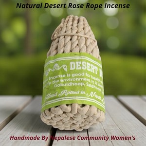 Handmade in Nepal Desert Rose Incense Set 6 Natural Sal Gokul Dhoop Aroma Burning Lokta <b>Paper</b> with Gentle Burning Wick - Product Image 2