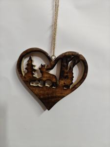 Campana de madera colgante de Navidad - Product Image 5