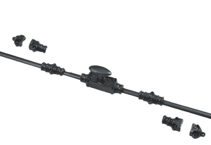 Loquet à crémone en fer pour usage intérieur, pour fenêtre et porte, avec tige verticale longue et bouton, emballage en polybag - Product Image 4