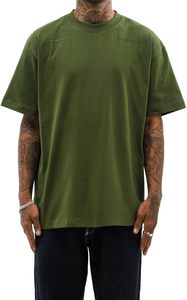 T-shirt oversize de mode urbaine, tissu bio de luxe, durable, doux, respirant, manches courtes, haut uni - Product Image 4