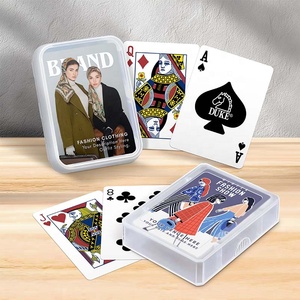 Custom 0.30mm Glossy Finish <b>Plastic</b> Playing Cards in <b>Plastic</b> Box - Product Image 2
