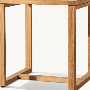 Square table furniture made of teak wood with a simple modern style, suitable for outdoor or indoor use good quality and durable - Product Image 6