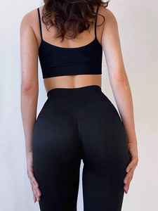 Leggings de yoga de cintura alta con control de abdomen para mujer, diseño ODM, para levantamiento de glúteos, fabricados por fabricante, mallas de fitness para gimnasio - Product Image 4