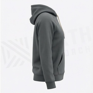 Custom Oversized Hoodie For Women Cotton <b>Blend</b> Heavyweight Pullover Streetwear Blank Plain With Logo High Quality Gear - Product Image 3