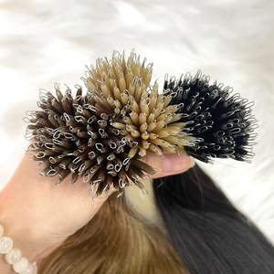 VENTE MÉGA 100% Cheveux humains vietnamiens de haute qualité, extensions de cheveux en nano anneaux, kératine, couleur finie, lisses, ondulés, grand stock - Product Image 3