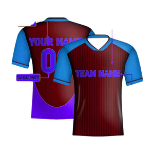 เสื้อเจอร์ซีย์อเมริกันฟุตบอลดีไซน์ใหม่ปรับแต่งได้ เสื้อยืดฮิปฮอปสำหรับงานปาร์ตี้ สไตล์อเมริกันฟุตบอลของคุณ - Product Image 5