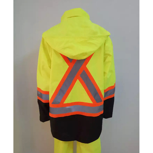 Chaqueta de Seguridad Reflectante de Alta Visibilidad, Impermeable, Ropa de Trabajo de Alta Visibilidad, Cortavientos para Construcción, Tráfico, Seguridad Vial, Impermeable - Product Image 3