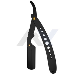 Navaja de Afeitar Recta para Hombre, Navaja de Barbero Clásica, Moderna y de Alto Rendimiento, con Mango de Acero Inoxidable, Marca Barber Razor - Product Image 6