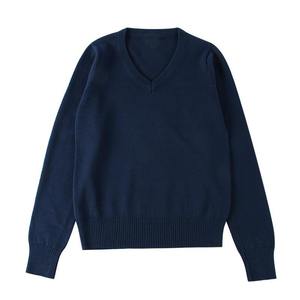 Uniformes scolaires personnalisés à manches longues et col en V pour enfants, pull à manches longues, hauts d'été, uniformes scolaires pour enfants - Product Image 2