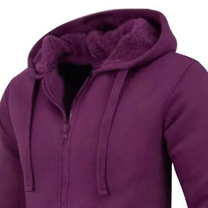 Sweat à capuche zippé en polaire épais pour homme, chaud et confortable, avec fermeture éclair intégrale, poignets et ourlet côtelés, idéal pour l'hiver et les loisirs - Product Image 3