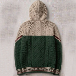 Sweat-shirts à capuche tricotés sur mesure, grande taille, coupe classique, épaules tombantes, 100% coton, imperméables, écologiques - Product Image 3