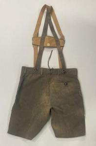 Lederhosen traditionnels bavarois pour hommes en daim végétalien fait main de haute qualité, durables, en faux daim polyester avec broderie - Product Image 4