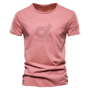 T-shirt sportif à manches courtes pour homme, imprimé long, 100 % polyester, écologique, col rond, coupe ample, tissu Oxford 150g - Product Image 2