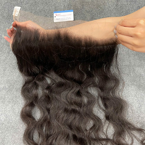 ผมแท้เวียดนามแบบลอนธรรมชาติ 13x6 HD Lace Frontal สีธรรมชาติ พร้อม HD Transparent Lace ขายส่ง ราคาพิเศษ - Product Image 2