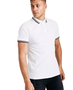 Polo clásico de color sólido con cuello plegable y dobladillo dividido para hombre, Polo original, Polo Pima, polos de algodón transpirables - Product Image 1