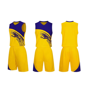 Ensemble short et maillot de basket personnalisable, design respirant, prix abordable, nouveau style, uniforme de basket 100% polyester, en promotion - Product Image 1