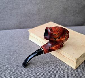 Pipa de fumar de madera vintage, pipa de tabaco clásica hecha a mano, pipa de tabaco tradicional para decoración de clubes y bares. - Product Image 5